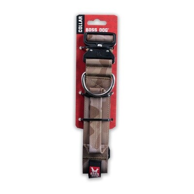 BD CAMO COLLAR TAN LG 1.5&quot;