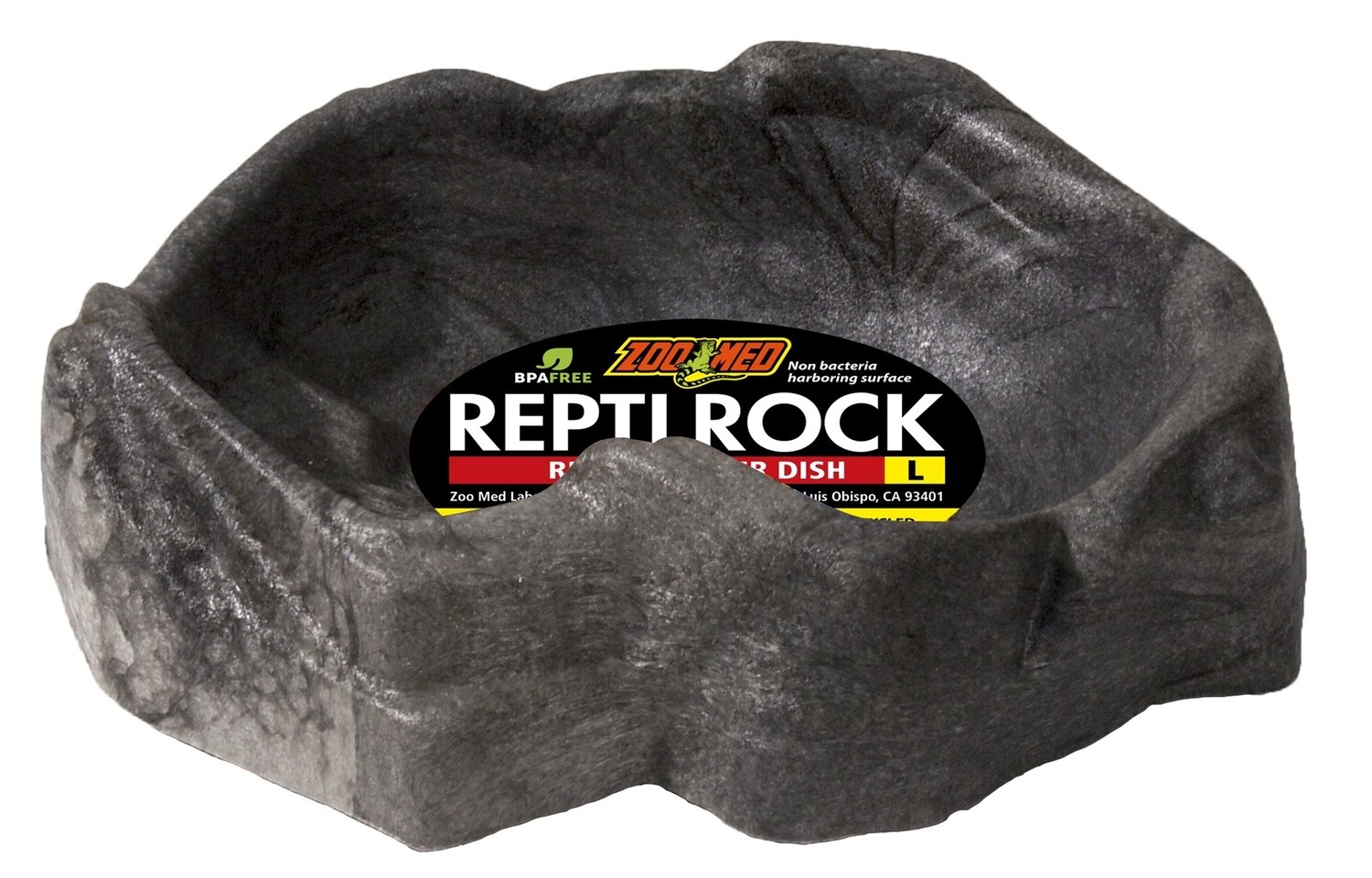 ZM REPTI ROCK WATER DISH LG