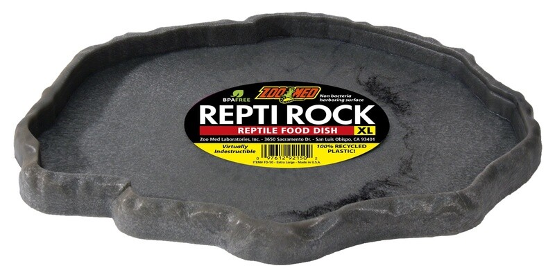 ZM REPTI ROCK FLAT DISH XLG
