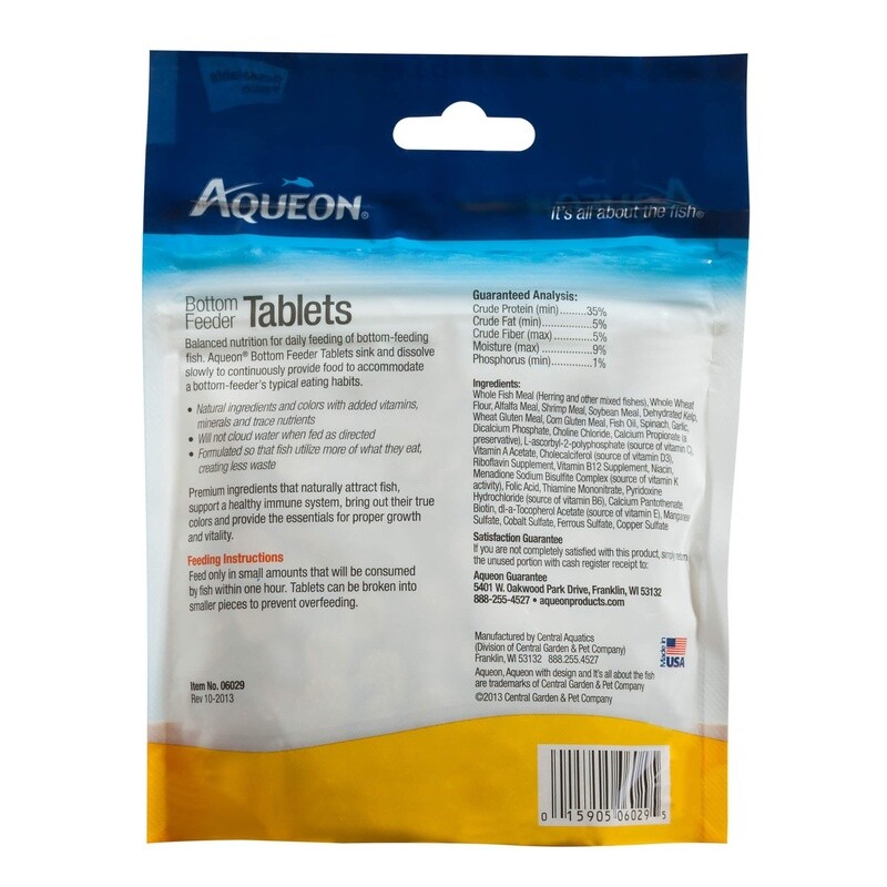 AQ BOTTOM FEEDER TABS 3 OZ