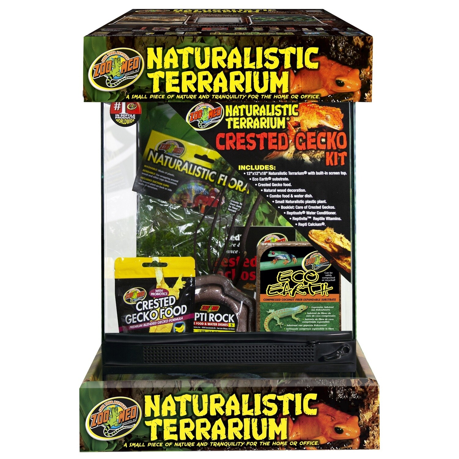 ZM CRESTED GECKO KIT 12X12X18