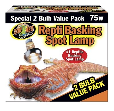 ZM BASKING SPOT LAMP 75 W 2PK