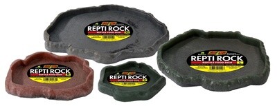 ZOO MED REPTI ROCK FLAT DISH LG