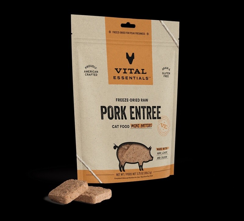 VE CAT FD PORK PATTIES 8 OZ