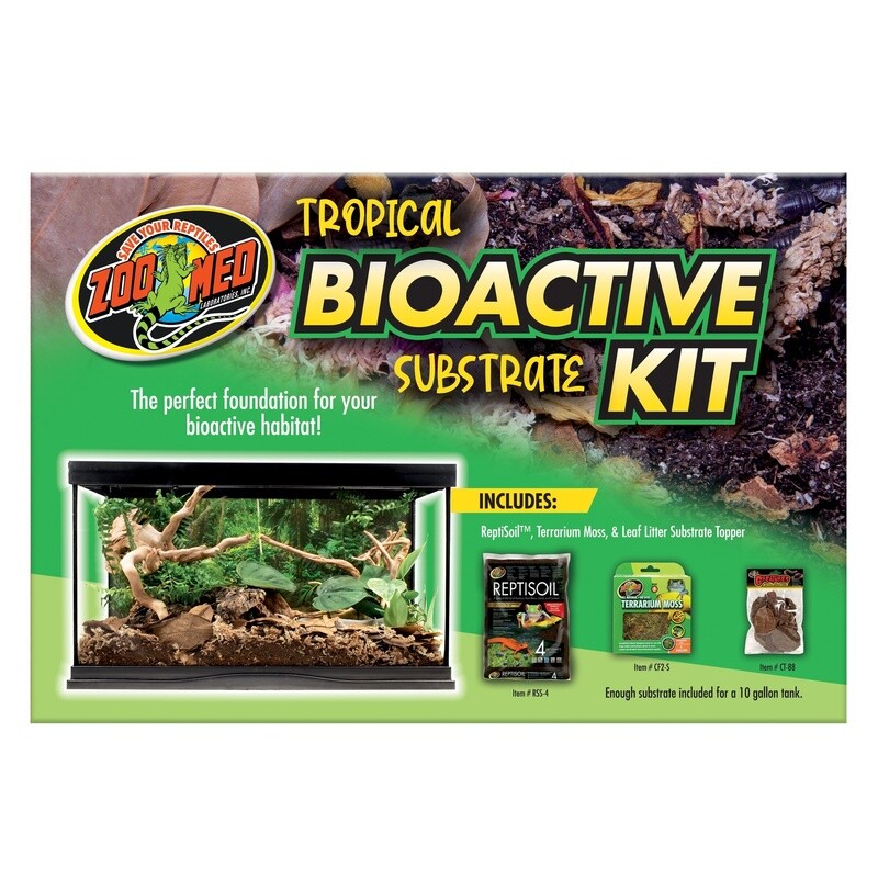 ZOO MED BIOACTIVE TROPICAL SUBSTRATE KIT