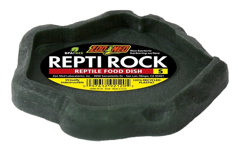 ZOO MED REPTI ROCK FLAT DISH SM