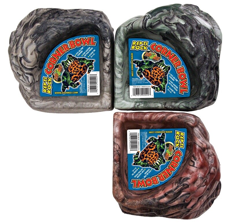 ZOO MED REPTI ROCK CORNER BOWL SM