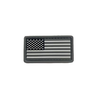 BD COLLAR PATCH GREY FLAG