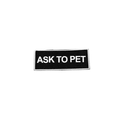 BD HARNESS PATCH ASK TO PET SM
