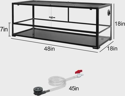 PWB GLASS TURTLE TANK 48X18X18 PRK481818