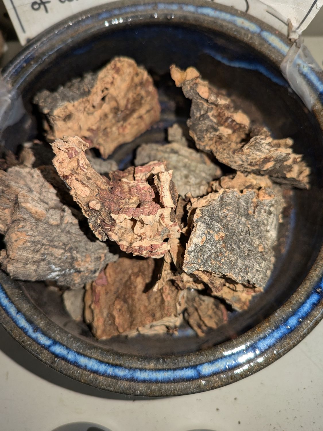 CORK BARK, WATER DISH