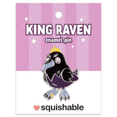 SQUISHABLE ENAMEL PIN KING RAVEN