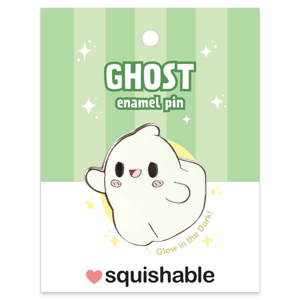 SQUISHABLE ENAMEL PIN SPOOKY GHOST