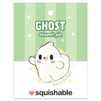 SQUISHABLE ENAMEL PIN SPOOKY GHOST