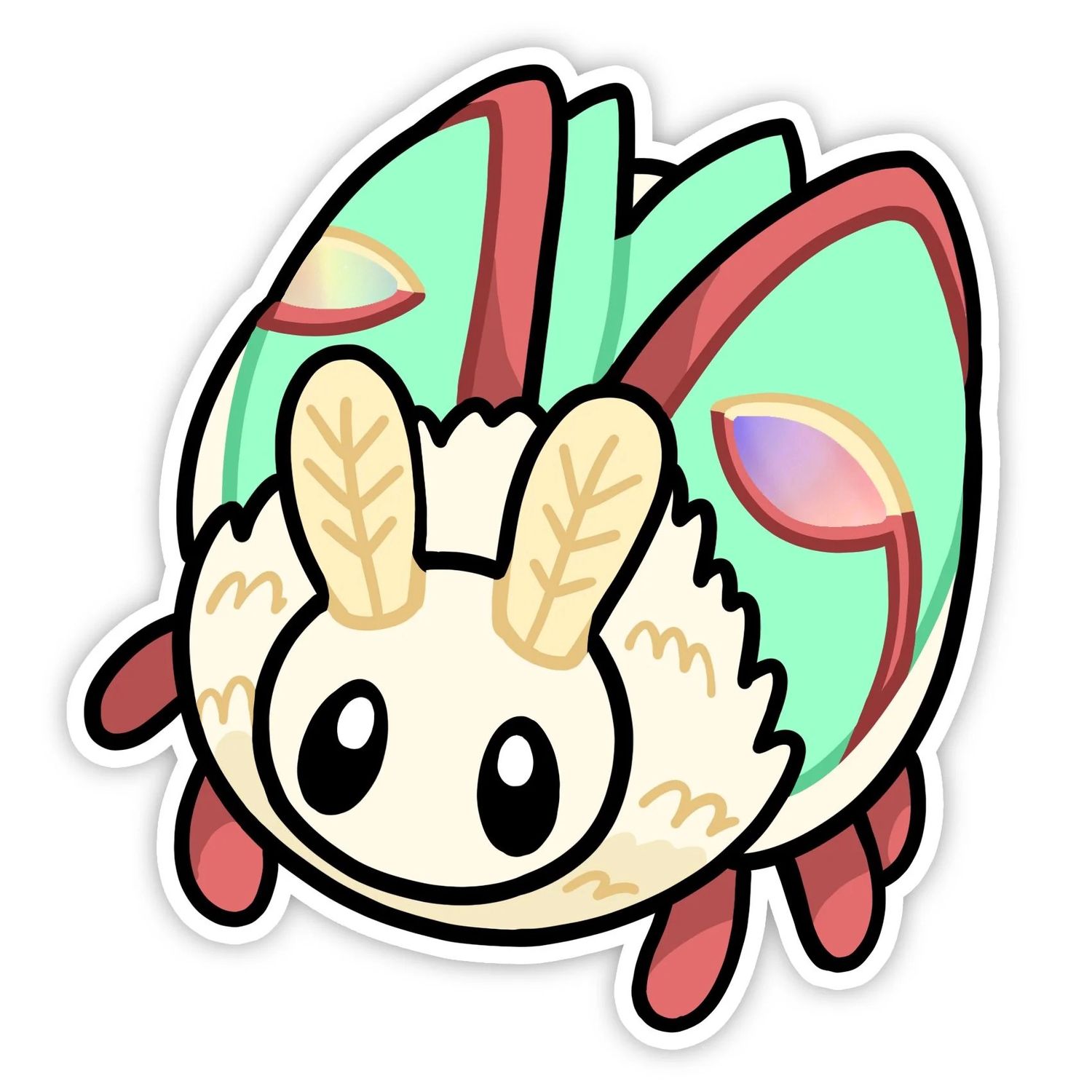 SQUISHABLE STICKER HOLOGRAPHIC LUNA MOTH