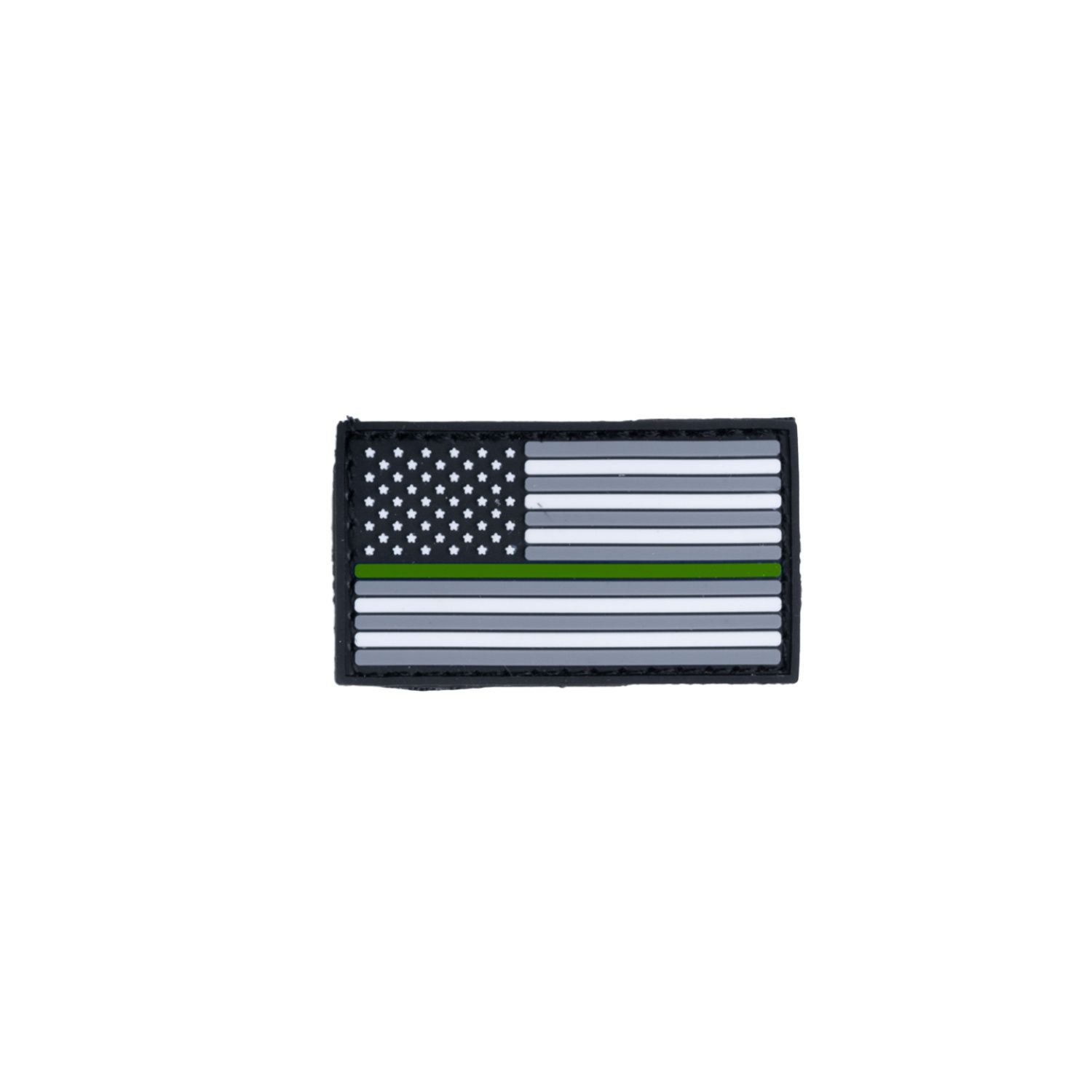 BD COLLAR PATCH USA FLAG GREEN LINE