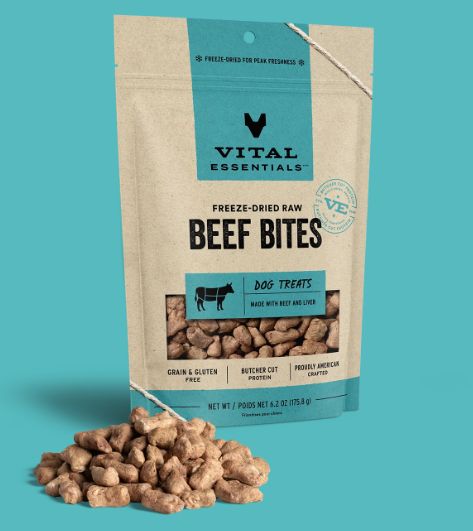 VE DOG FD BEEF NIBS 6.2 OZ