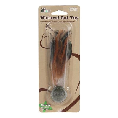 PPX CATNIP BIRDIE W/ PEACOCK FEATHERS