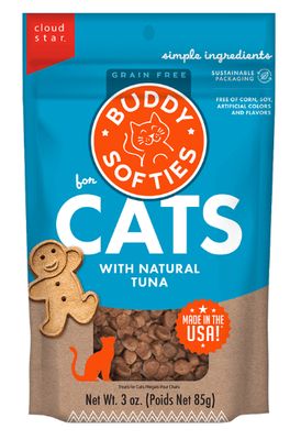 BUDDY BISCUITS GF CAT TEMPTING TUNA 3 OZ