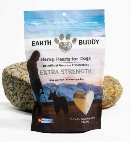 EARTH BUDDY CBD HEMP HEARTS X STRENTH 8 MG 5.5 OZ