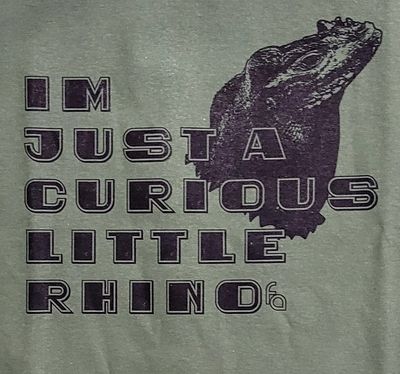 FUL T-SHIRT CURIOUS RHINO LG