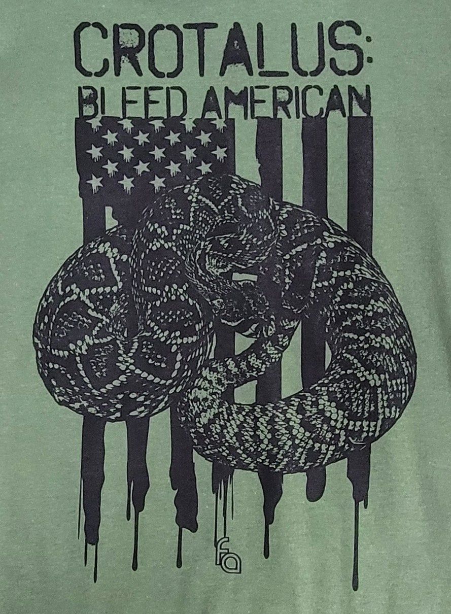 FUL T-SHIRT CROTALUS BLEED SM, Colour: MILITARY GREEN