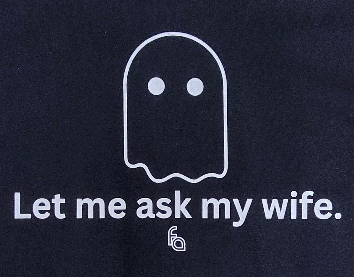 FUL T-SHIRT LET ME ASK LG, Colour: BLACK WITH WHITE PRINT