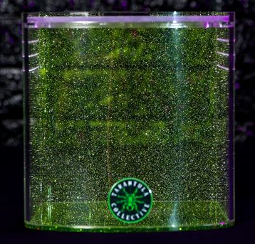TC BOW FRONT 6&quot; GLITTER GREEN