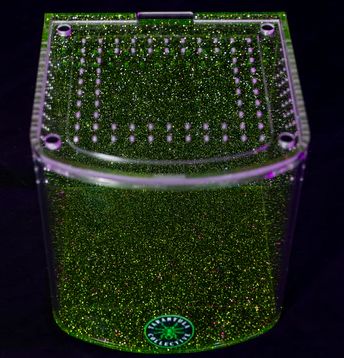 TC BOW FRONT 6" GLITTER GREEN