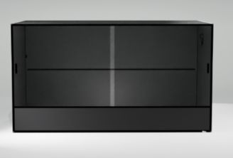 VE 4X2X36 SLIDING DOOR CAGE BLACK