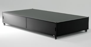 VE 4X2 BASE WITH CASTERS BLACK
