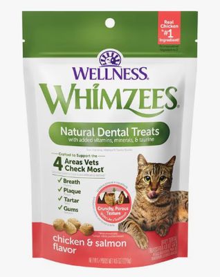 WHIMZEES DENTAL CHICKEN &amp; SALMON CAT 4 OZ