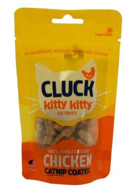 CLUCK KITTY KITTY FD CHCKN W CATNIP COATING