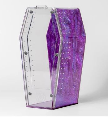 TC COFFIN CRIB PURPLE GALAXY "WEB CANDY"