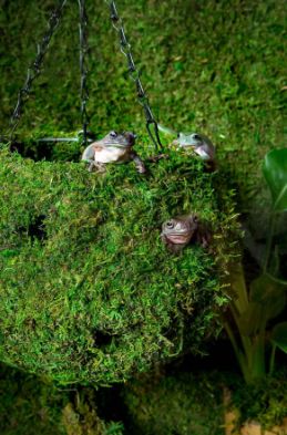 GAL MOSSY CAVE WITH HOLES 12"