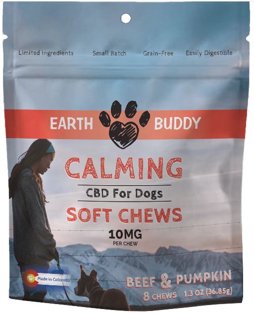 EARTH BUDDY CBD SOFT CHEW BEEF &amp; PUMPKIN 8 CT