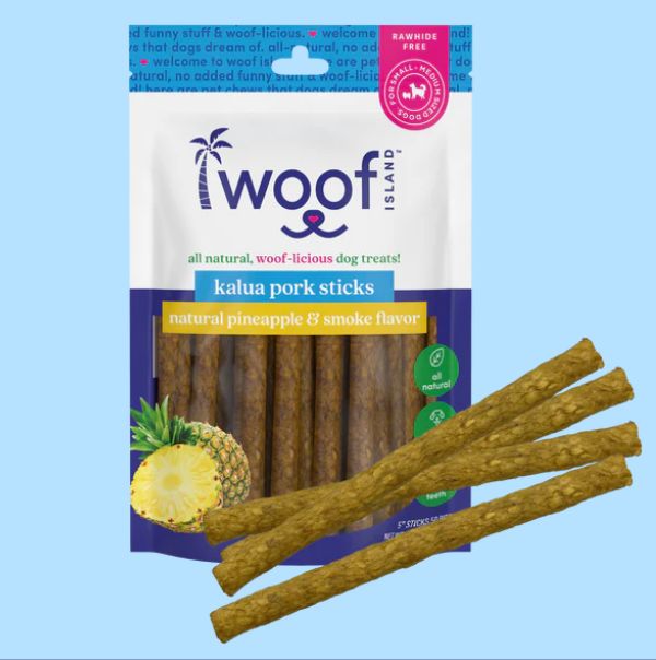WOOF ISLAND KALUA PORK STICKS W PINEAPPLE 50 PC