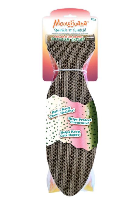 MEOWIJUANA FISH CAT SCRATCHER