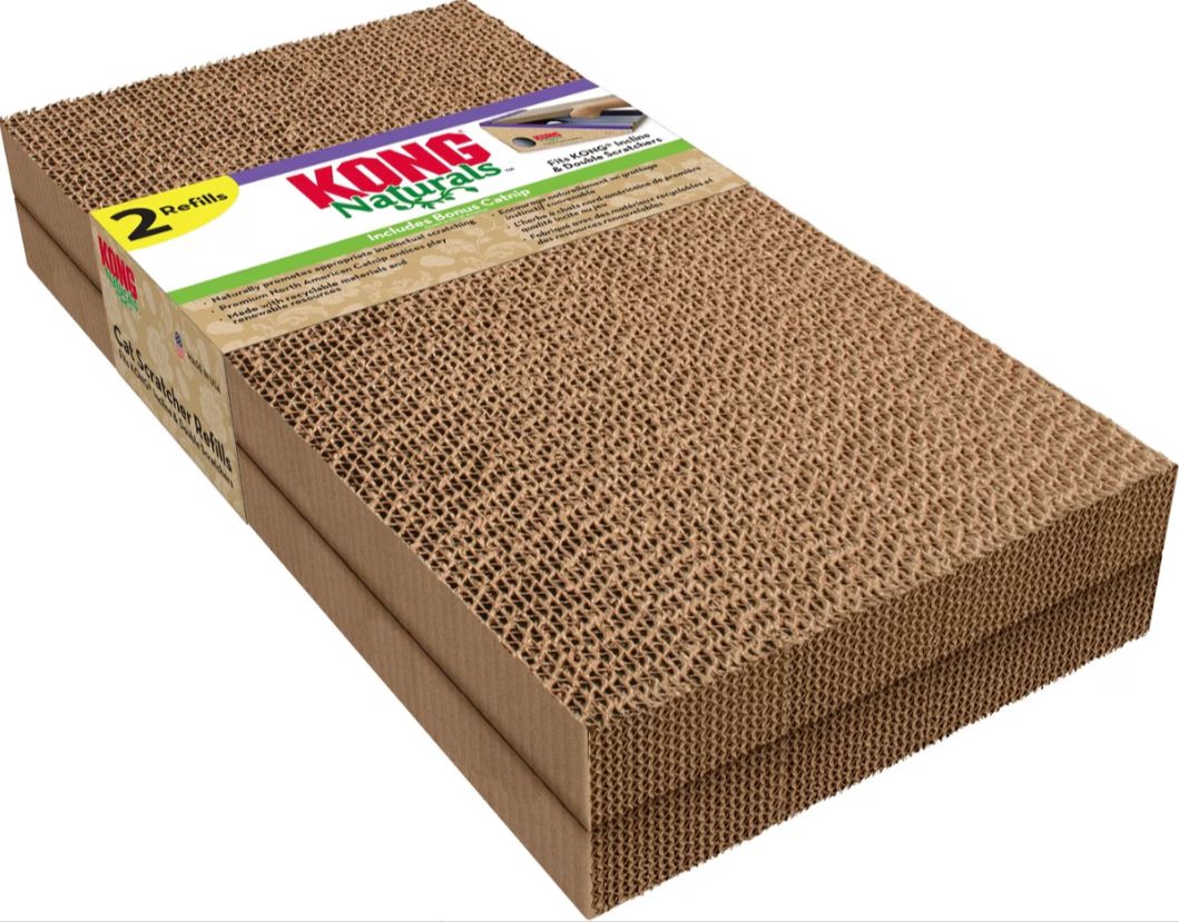 KONG NATURALS CAT SCRATCHER REFILL TWO PACK