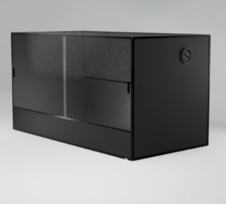 VE 4X2X36 SLIDING DOOR CAGE BLACK