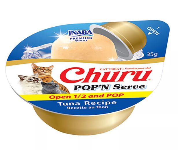 CHURU POP N' SERVE TUNA TREAT 1.2 OZ 2 CT