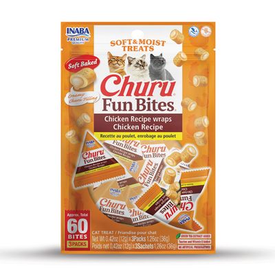 CHURU FUN BITES WRAPS CHICKEN RECIPE 1.26 OZ