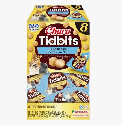 CHURU TIDBITS TUNA CAT TREATS 3.36 OZ