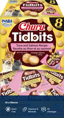 CHURU TIDBITS TUNA AND SALMON CAT TREATS 3.36 OZ