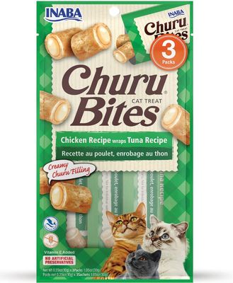CHURU FUN BITES WRAPS CHICKEN WITH TUNA  RECIPE 1.26 OZ