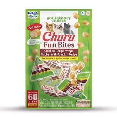 CHURU FUN BITES WRAPS CHICKEN WITH PUMPKIN RECIPE 1.26 OZ