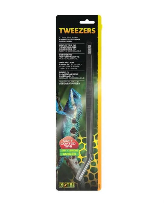 EXO TERRA FEEDING TWEEZER ANGLED 12"