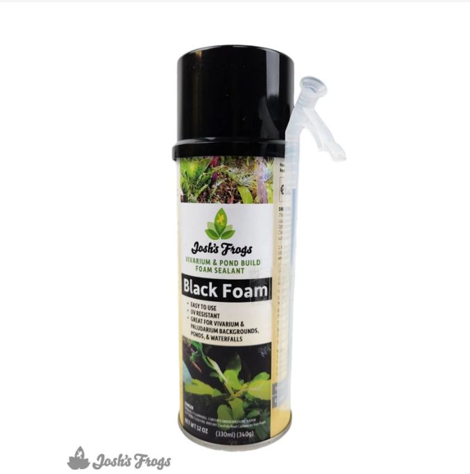 JF VIVARIUM &amp; POND BUILD FOAM BLACK 12 OZ