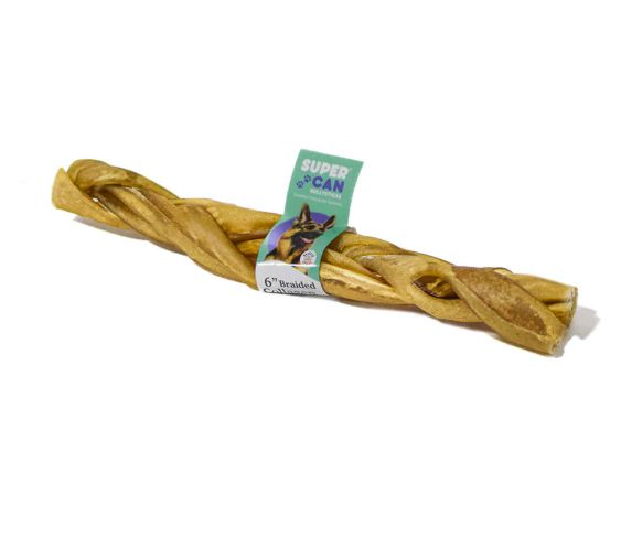 SUPERCAN 6" BRAIDED COLLAGEN STICK