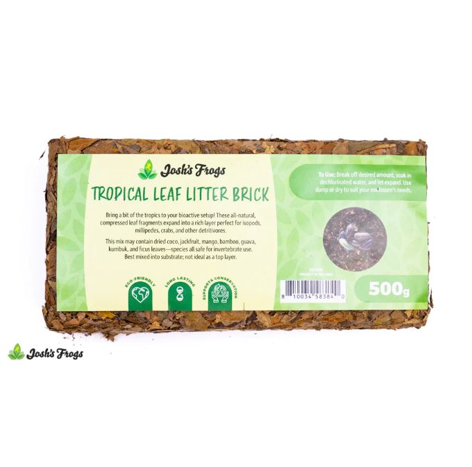JF COMPRESSED TROPICAL LEAF LITTER BRICK 500G